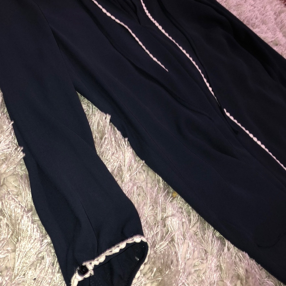 Zara Basic Navy Blue Top - image 3